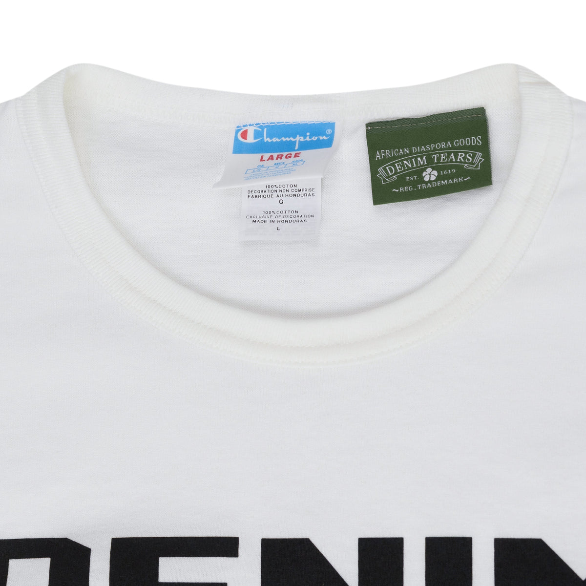 Denim Tears White Most Dangerous T-Shirt