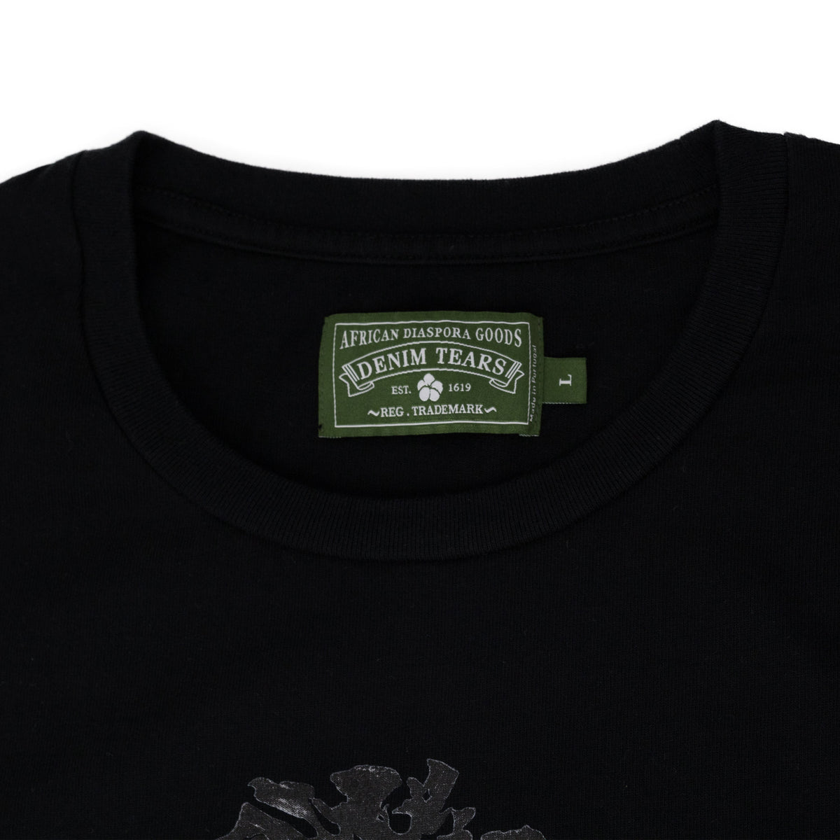 Denim Tears Black SRCA Graphic 2 T-Shirt