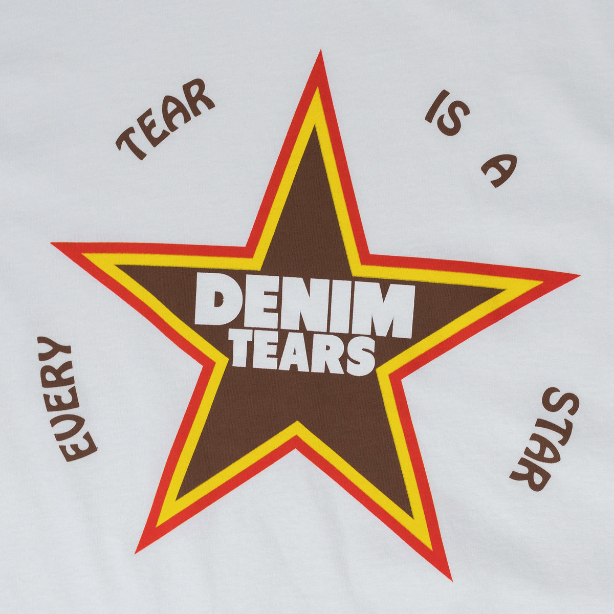 Denim Tears White Every Tear Is A Star T-Shirt