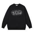 Off-White Black Spray Splatter Logo Crewneck Sweatshirt