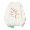 Off-White White Gradient Outline Arrow Crewneck Sweatshirt