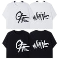 Off-White Cursive Script Arrow Logo Short Sleeve T-Shirt