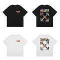 Off-White Graffiti Multicolor Arrow Cross Print Short Sleeve T-Shirt